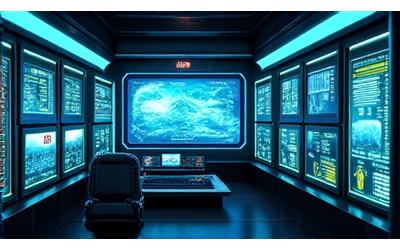 Técnicos em centro de operações com ecrãs, simbolizando suporte 24/7